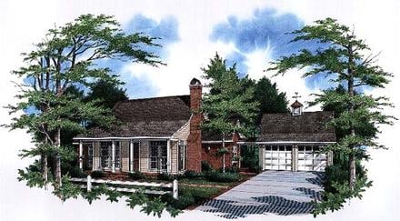 House Plan 93456 Elevation