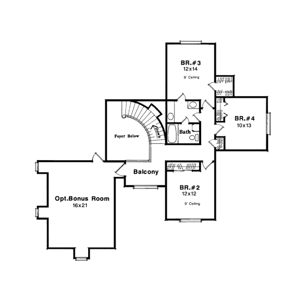 European Tudor Level Two of Plan 93459