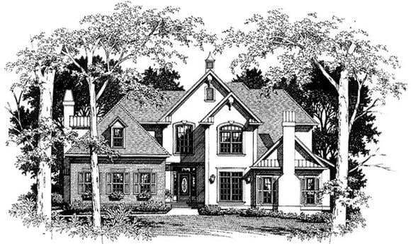 House Plan 93459 Elevation