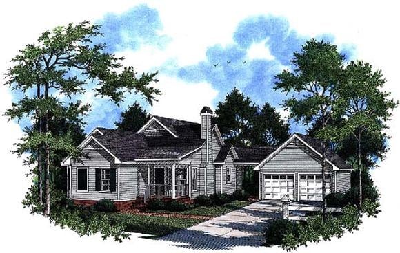 House Plan 93469 Elevation