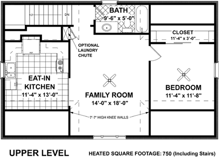 Garage Plan 93472 - 3 Car Garage Apartment Second Level Plan