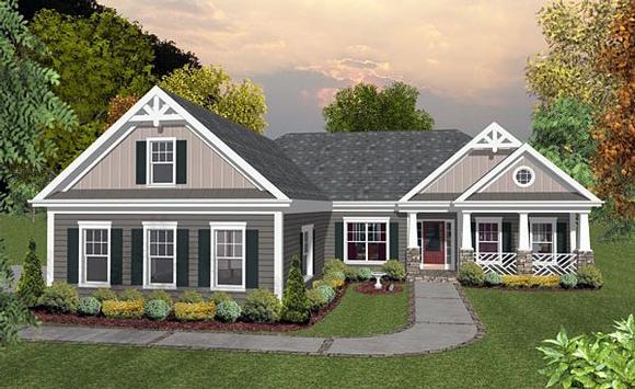 House Plan 93488 Elevation