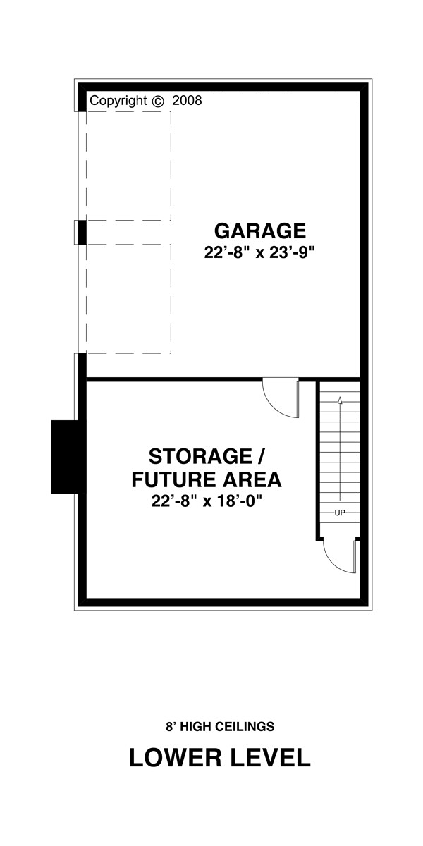 Colonial Southern Lower Level of Plan 93494