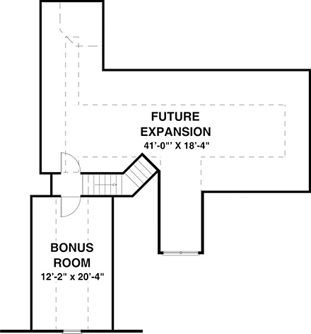 House Plan 93499 Second Level Plan