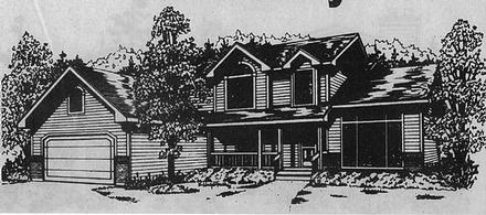 Country Elevation of Plan 93915