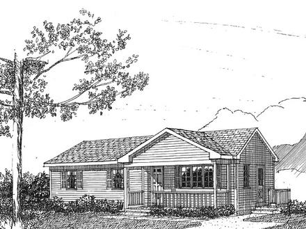Ranch Elevation of Plan 94000
