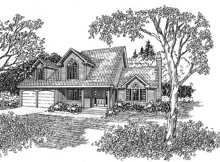 Country Traditional Elevation of Plan 94002