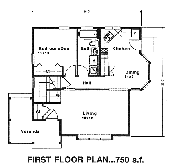 Contemporary Country Farmhouse Level One of Plan 94018