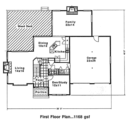 House Plan 94020 First Level Plan