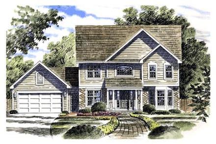 Country Southern Elevation of Plan 94102