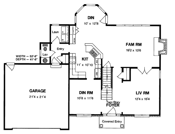 Colonial Southern Level One of Plan 94103