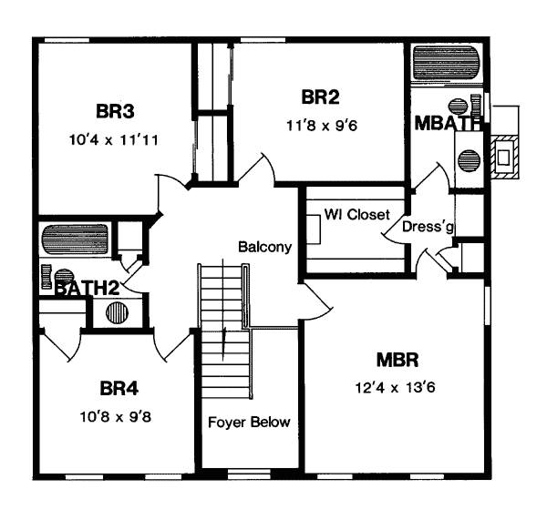 Colonial Southern Level Two of Plan 94103