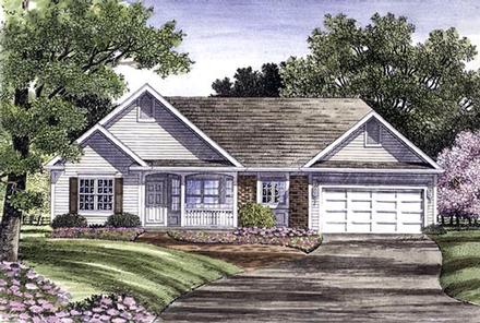 One-Story Ranch Elevation of Plan 94116