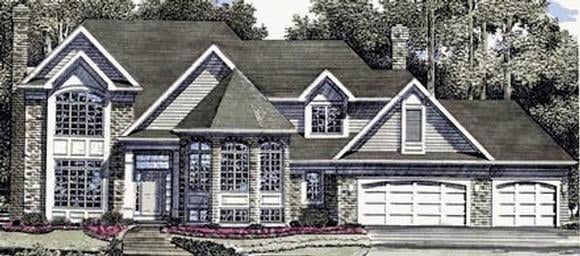 House Plan 94125 Elevation