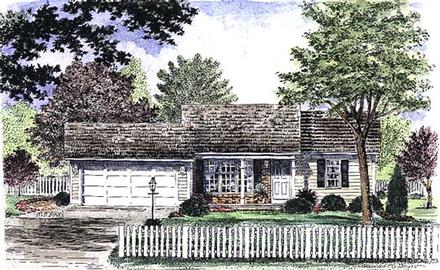 One-Story Ranch Elevation of Plan 94126