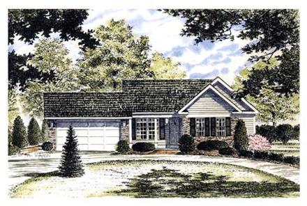 Ranch Elevation of Plan 94127