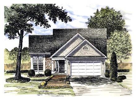 Country Elevation of Plan 94135