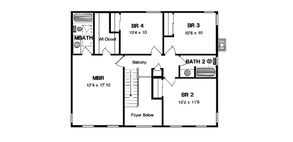 Colonial Southern Level Two of Plan 94141
