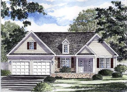 Ranch Traditional Elevation of Plan 94148