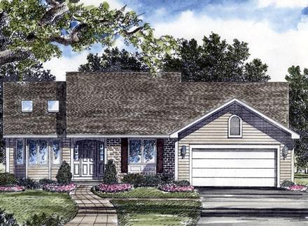 One-Story Ranch Elevation of Plan 94150