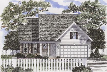 Cape Cod Elevation of Plan 94154