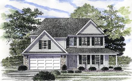 Colonial Elevation of Plan 94156