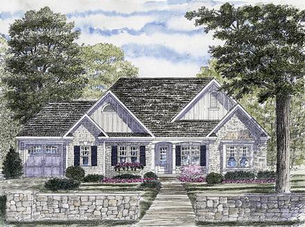 One-Story Ranch Elevation of Plan 94157