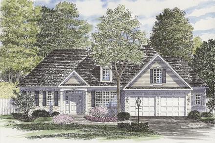 Ranch Elevation of Plan 94158