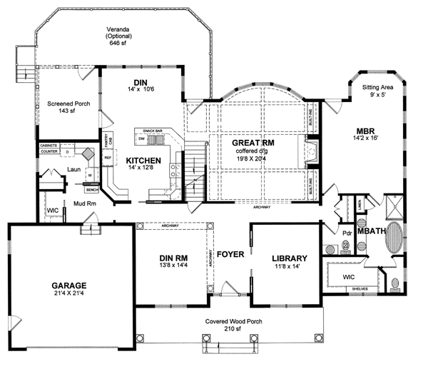 Country Traditional Level One of Plan 94163