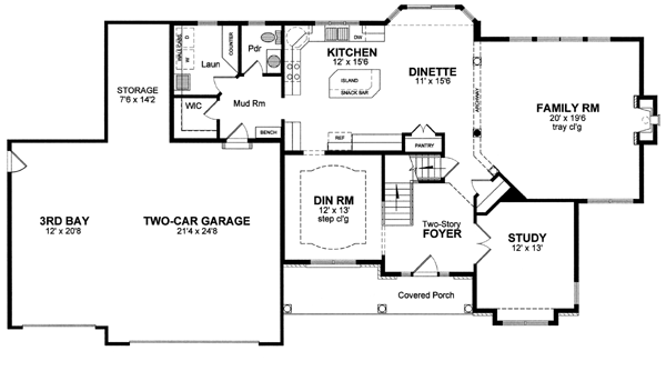 Country Traditional Level One of Plan 94164