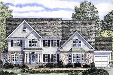 Colonial Traditional Elevation of Plan 94168