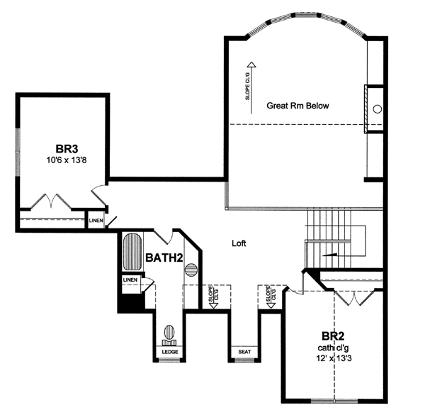 Cape Cod Country Traditional Level Two of Plan 94169