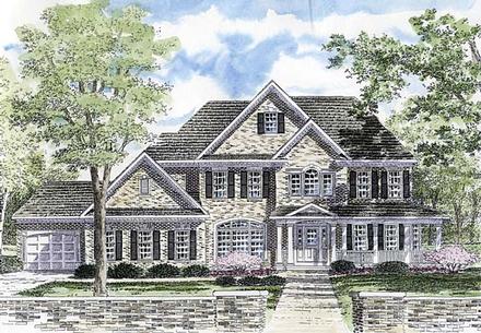 Country Traditional Elevation of Plan 94170