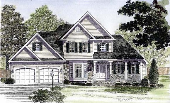 House Plan 94173 Elevation