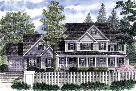 Country Farmhouse Elevation of Plan 94178
