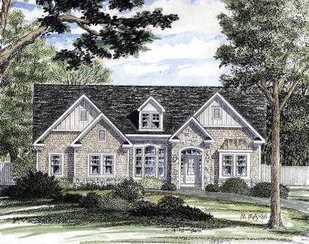 Ranch Traditional Elevation of Plan 94190