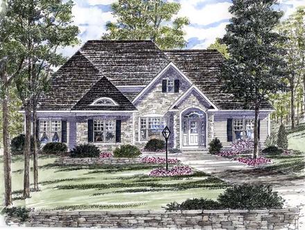 Ranch Traditional Elevation of Plan 94191