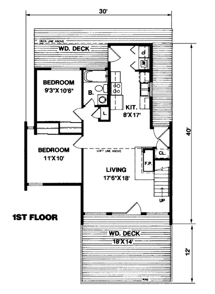 House Plan 94311 First Level Plan