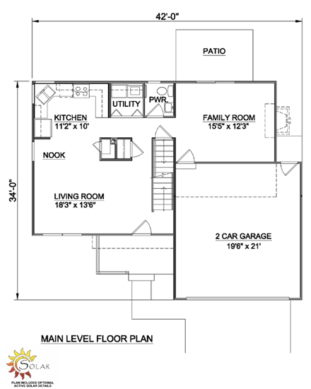 House Plan 94315 First Level Plan