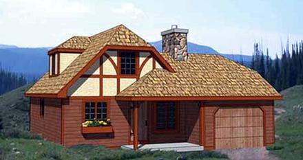 Tudor Elevation of Plan 94317