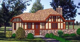 House Plan 94307 - Cabin Style With 788 Sq Ft, 2 Bed, 2 Bath