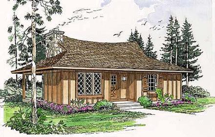 Cabin One-Story Elevation of Plan 94331