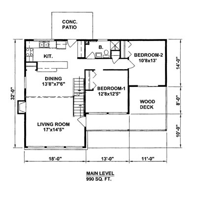 Contemporary Level One of Plan 94334