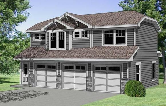 Garage-Living Plan 94341