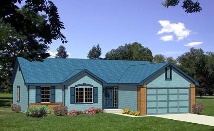 One-Story Ranch Elevation of Plan 94360
