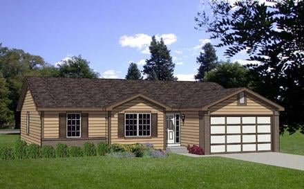 Ranch Elevation of Plan 94361