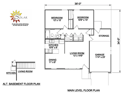 House Plan 94382 First Level Plan