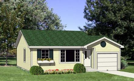 Ranch Elevation of Plan 94383