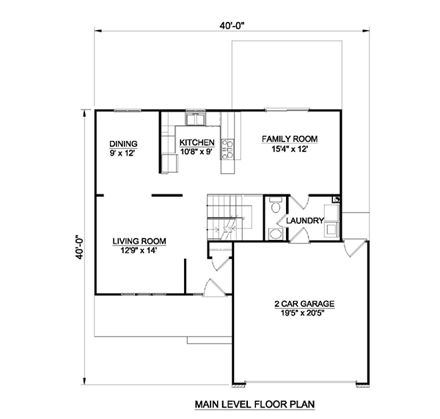 House Plan 94391 First Level Plan