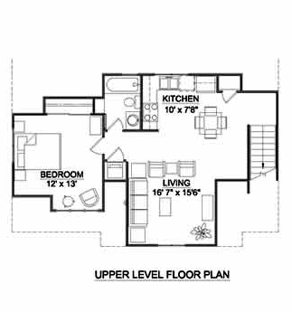 Garage Plan 94399 - 3 Car Garage Apartment Second Level Plan